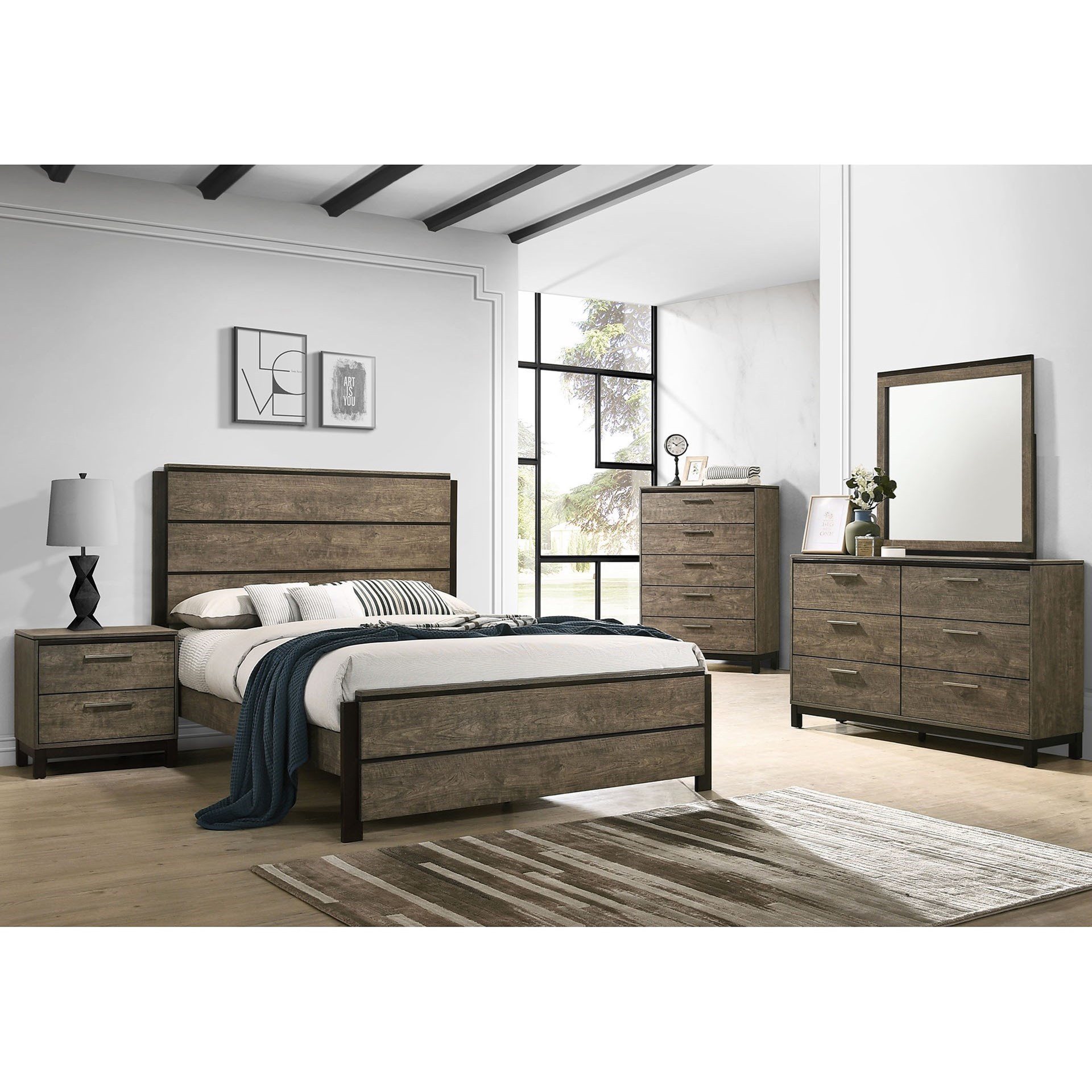 Lane Uptown Contemporary Queen Panel Bed Find Your Furniture Panel Beds